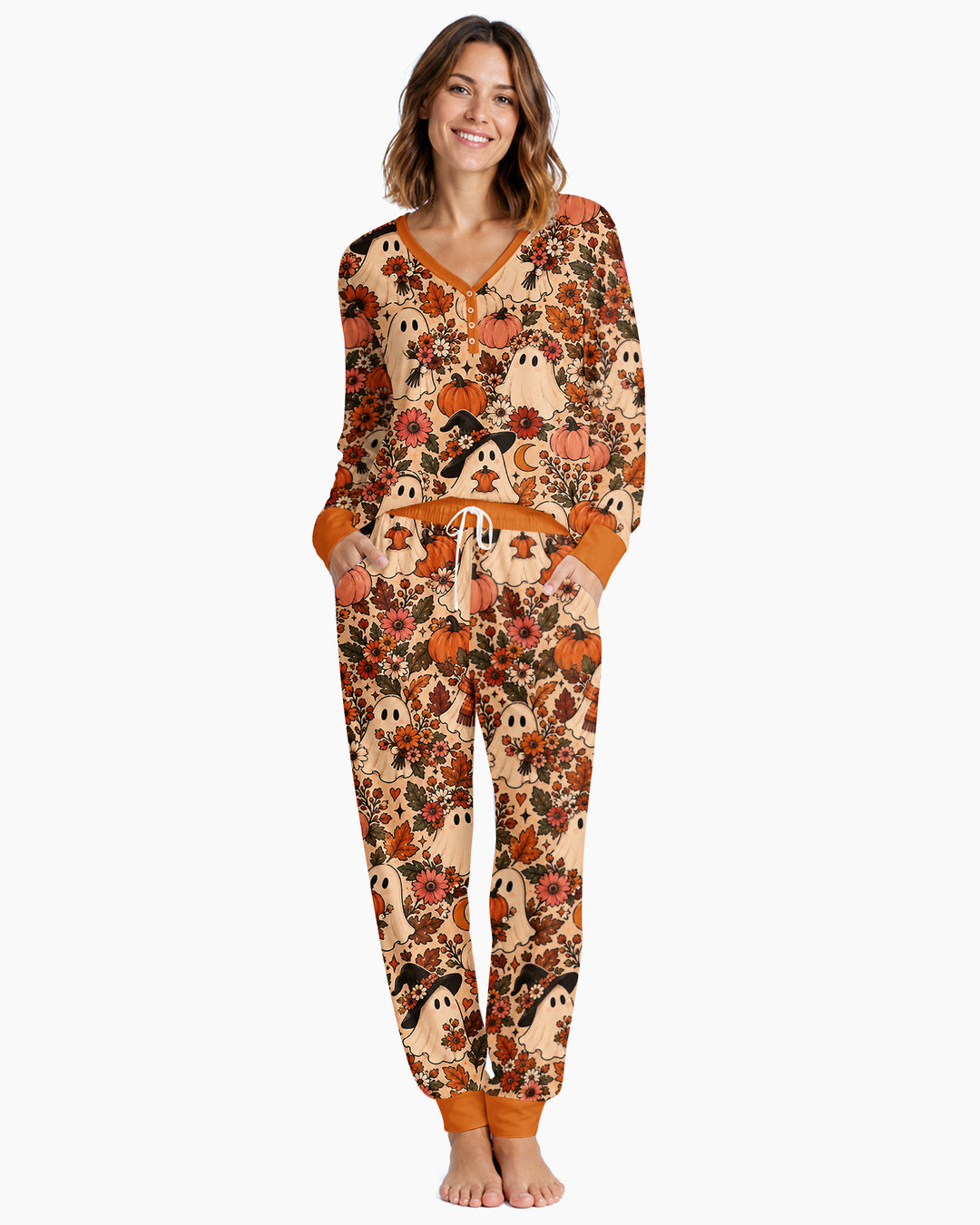 Guess Who Is A Romantic Ghost Bamboo Women Pajama Set