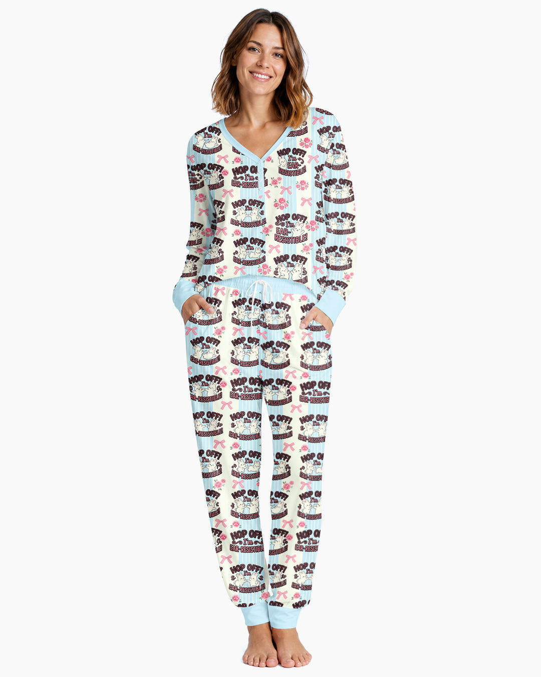 Bunny Besties Bamboo Women Pajama Set