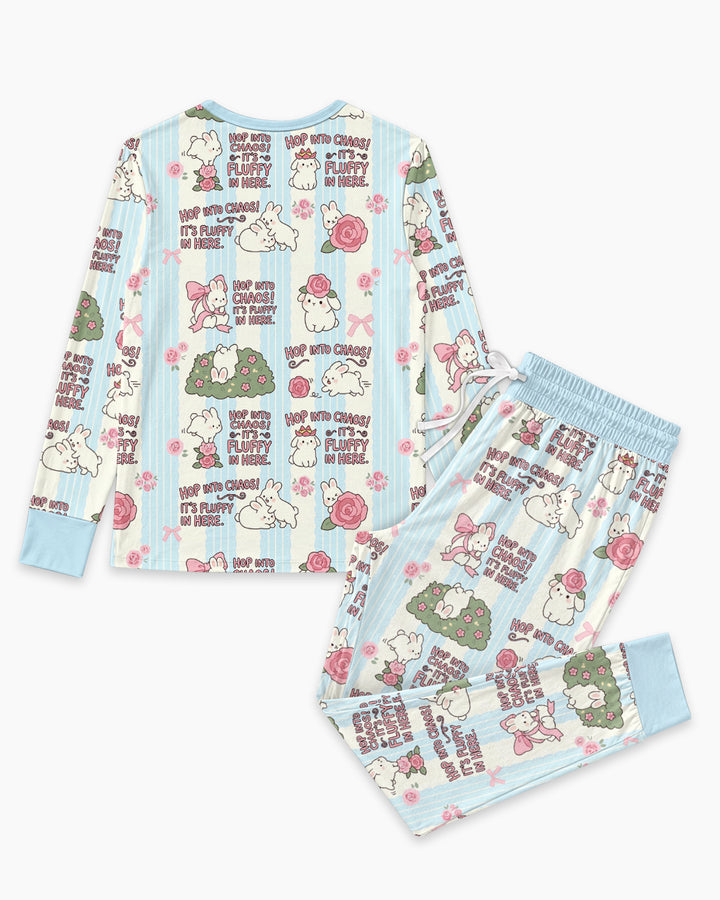 Hop Into Chaos Bamboo Women Pajama Set