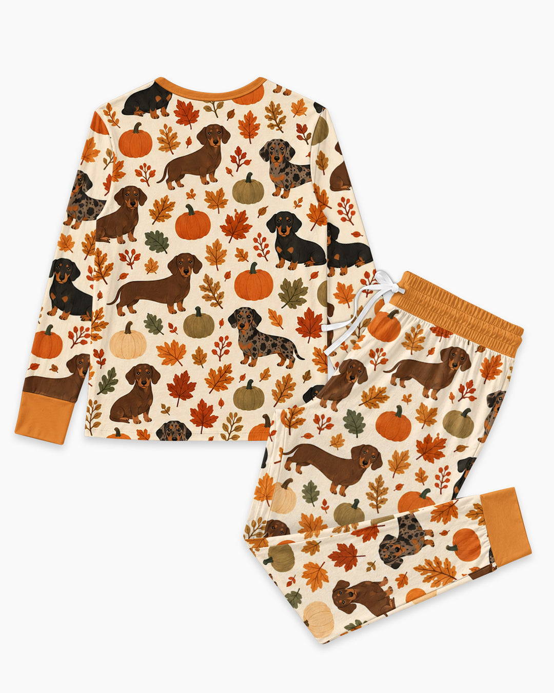 Short Legs Big Autumn Bamboo Women Pajama Set