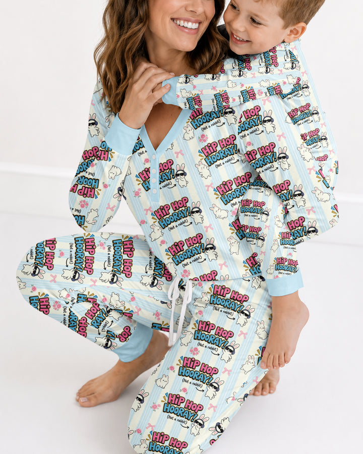 Hip Hop Bunny Bamboo Women Pajama Set