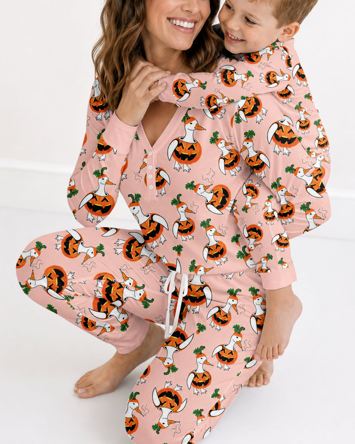Spooky Duckling Waddle Bamboo Women Pajama Set