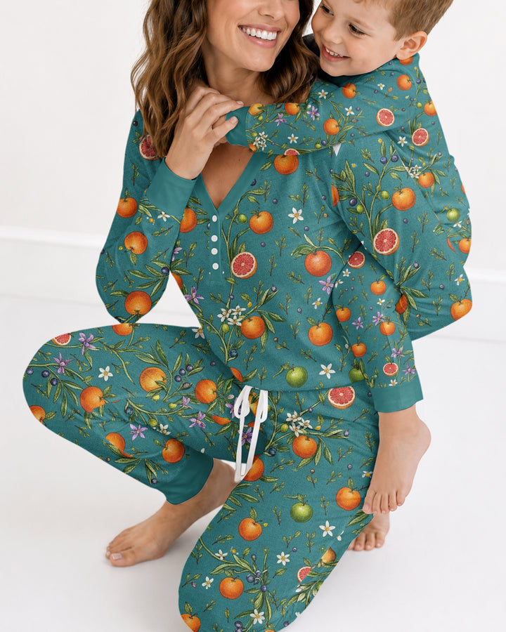 Fresh Citrus Breeze Bamboo Women Pajama Set