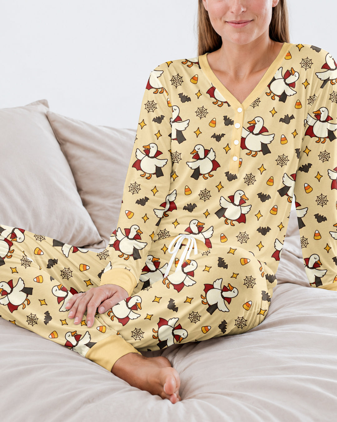 Count Duckula Candy Rush Bamboo Women Pajama Set