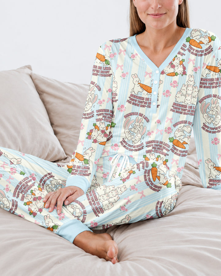 Hop-timism Bamboo Women Pajama Set