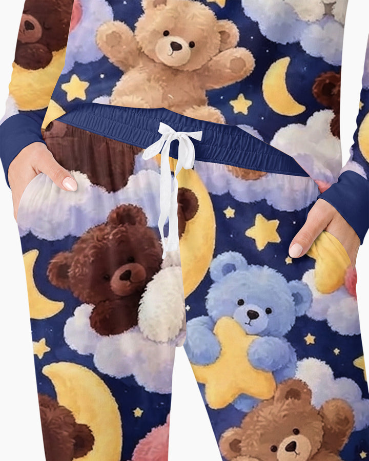 No Gravity Teddy Snooze Bamboo Women Pajama Set