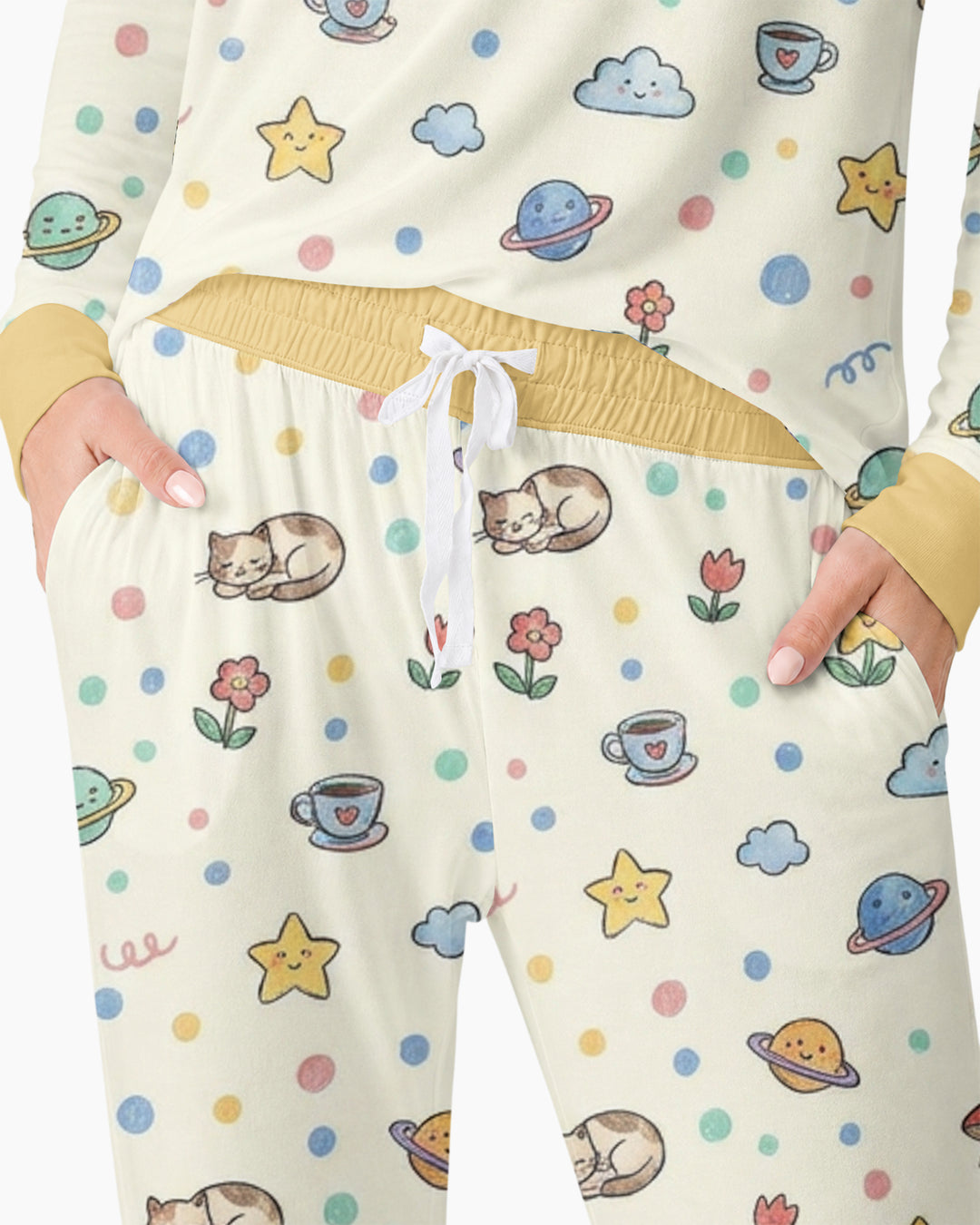 Lazy Cats Universe Bamboo Women Pajama Set