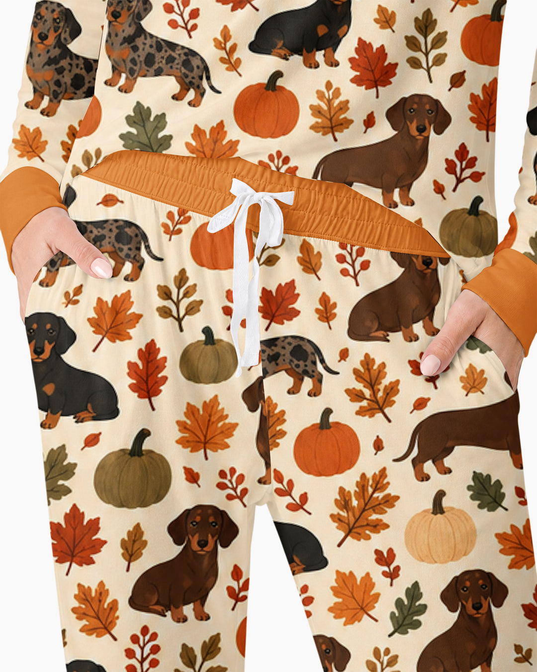 Short Legs Big Autumn Bamboo Women Pajama Set