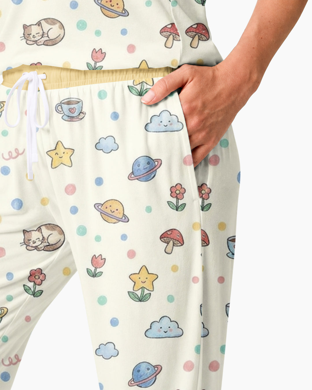 Lazy Cats Universe Bamboo Women Pajama Set