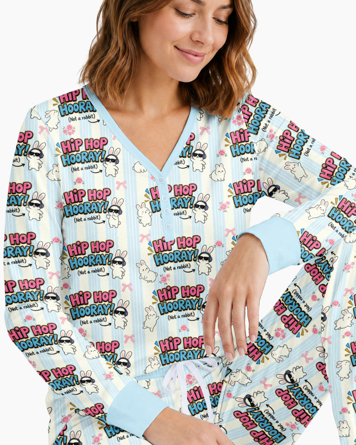 Hip Hop Bunny Bamboo Women Pajama Set