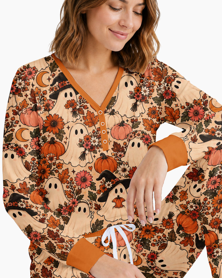 Guess Who Is A Romantic Ghost Bamboo Women Pajama Set