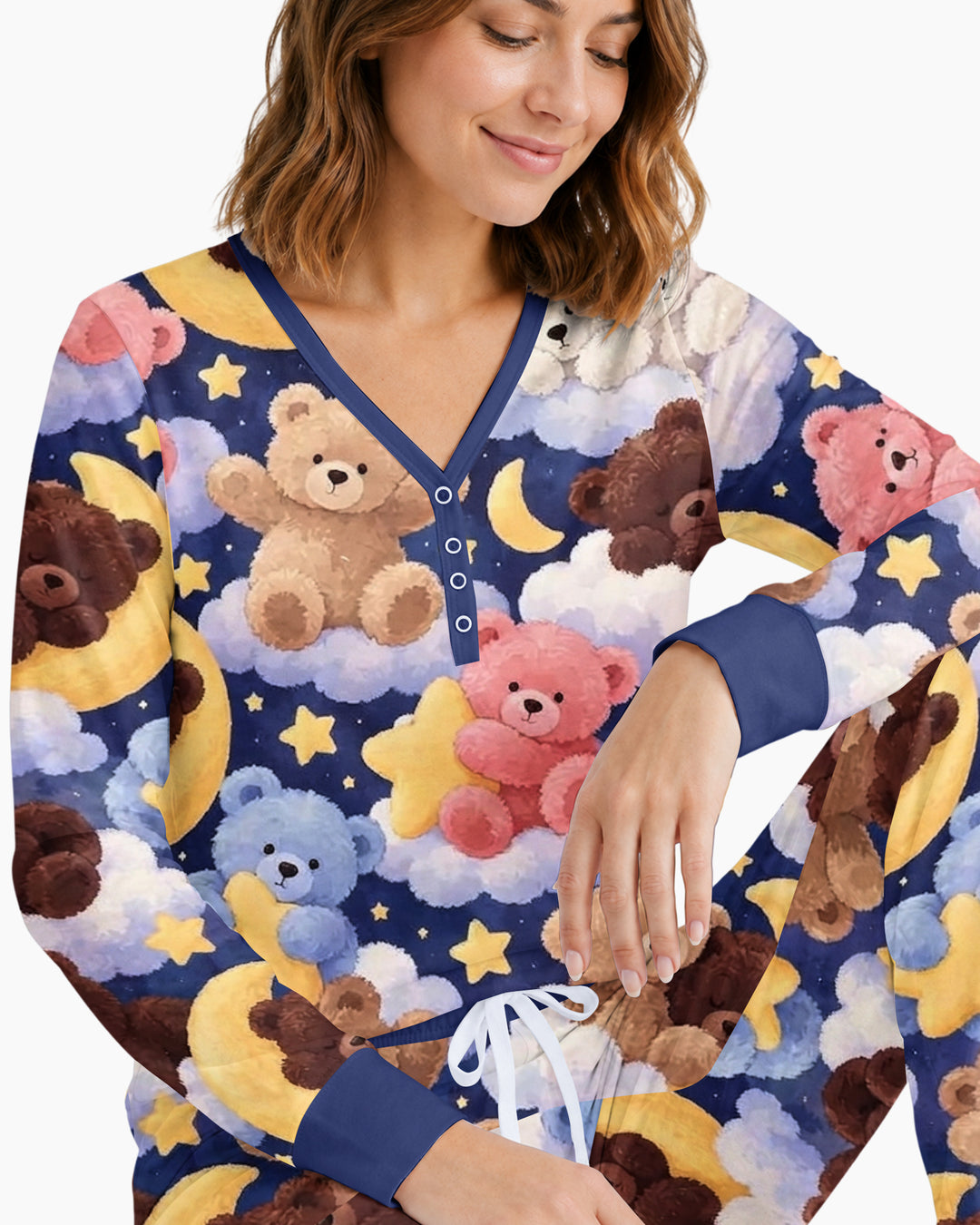 No Gravity Teddy Snooze Bamboo Women Pajama Set