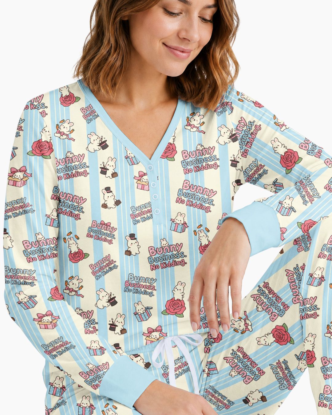 Boss Bunny Bamboo Women Pajama Set