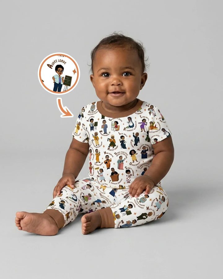 Zweiteiliges, kurzärmliges Pyjama-Set mit Marienkäfern
