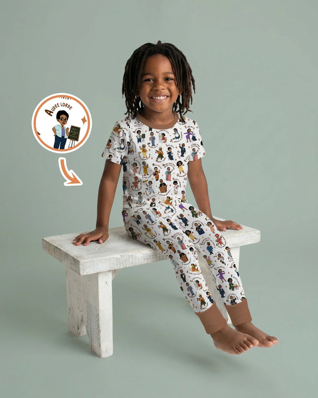 Zweiteiliges, kurzärmliges Pyjama-Set mit Marienkäfern