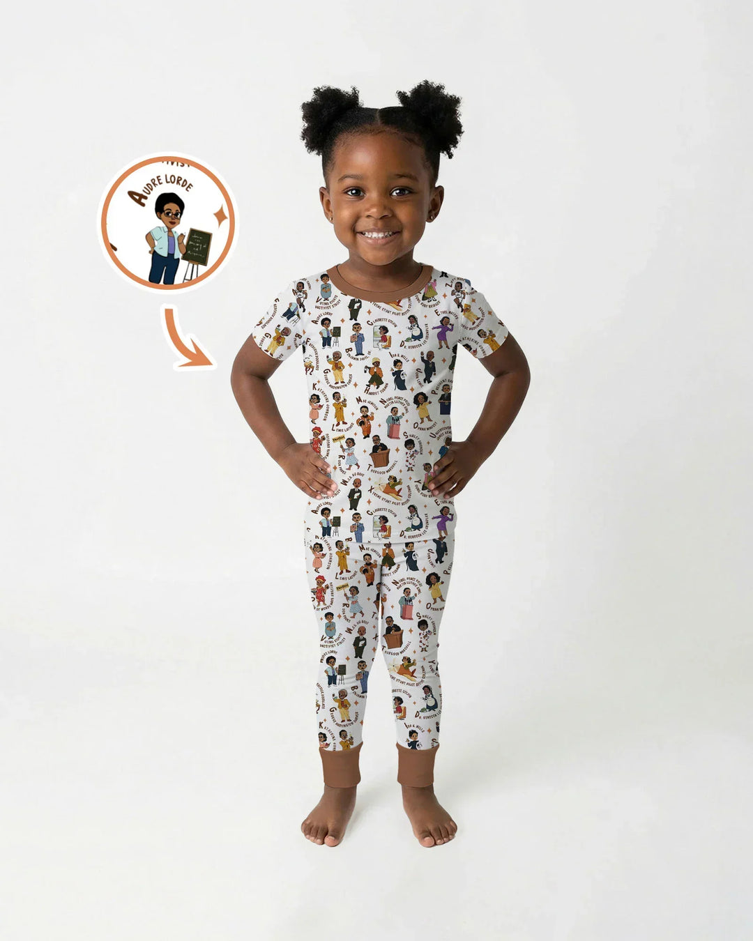 Zweiteiliges, kurzärmliges Pyjama-Set mit Marienkäfern