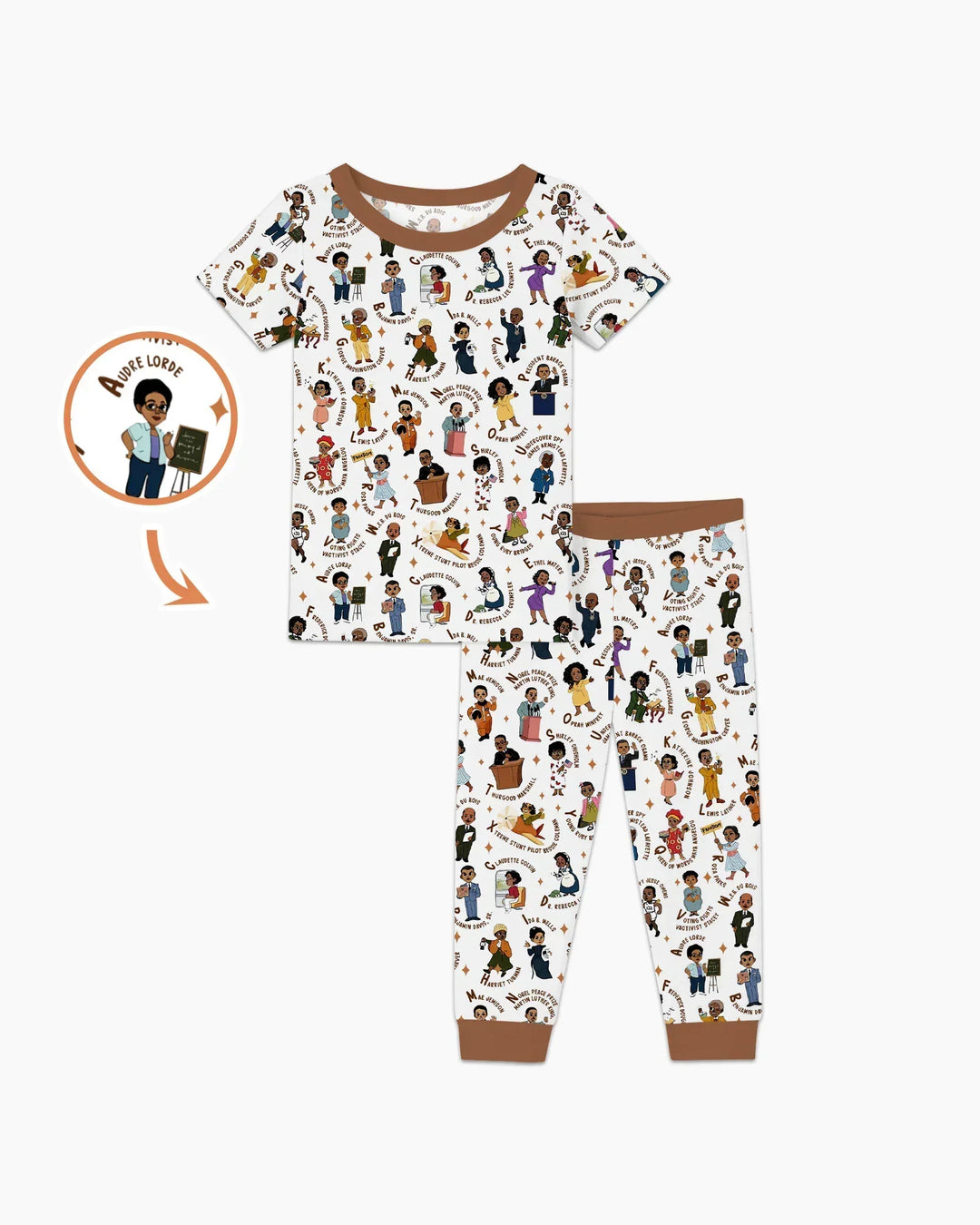 Zweiteiliges, kurzärmliges Pyjama-Set mit Marienkäfern