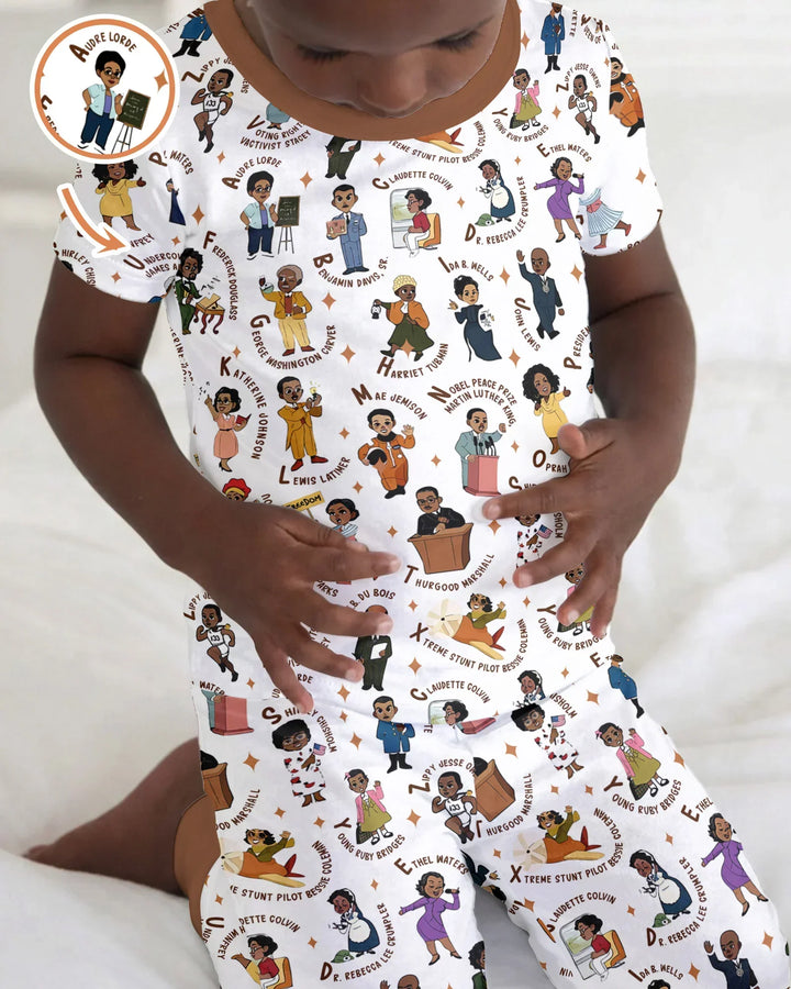 Zweiteiliges, kurzärmliges Pyjama-Set mit Marienkäfern