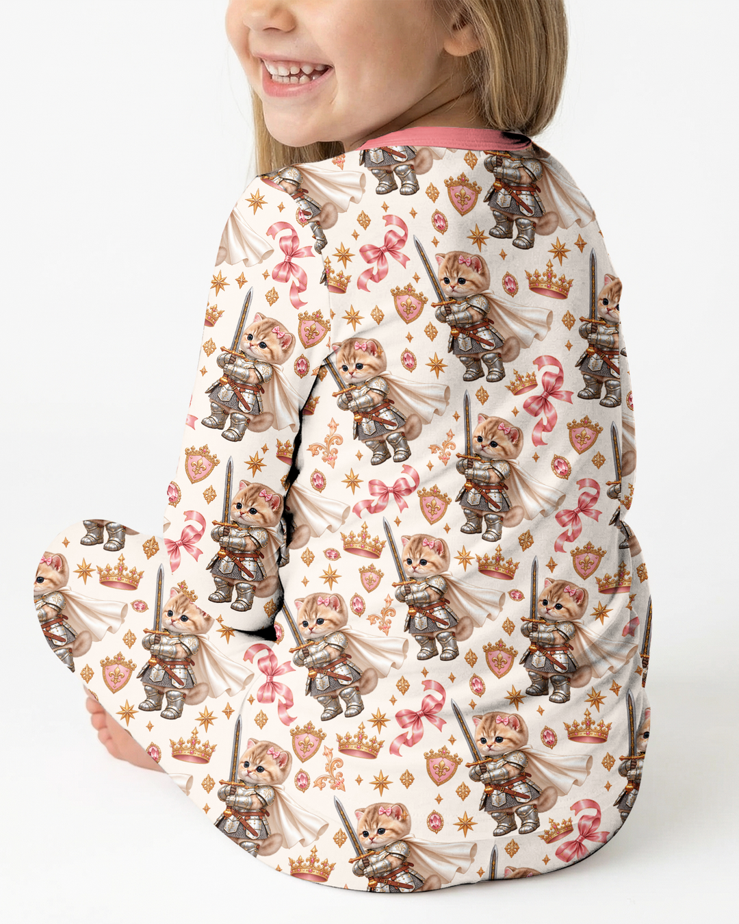 Kitty Knight Bamboo Two Piece Long Sleeve Pajama Set