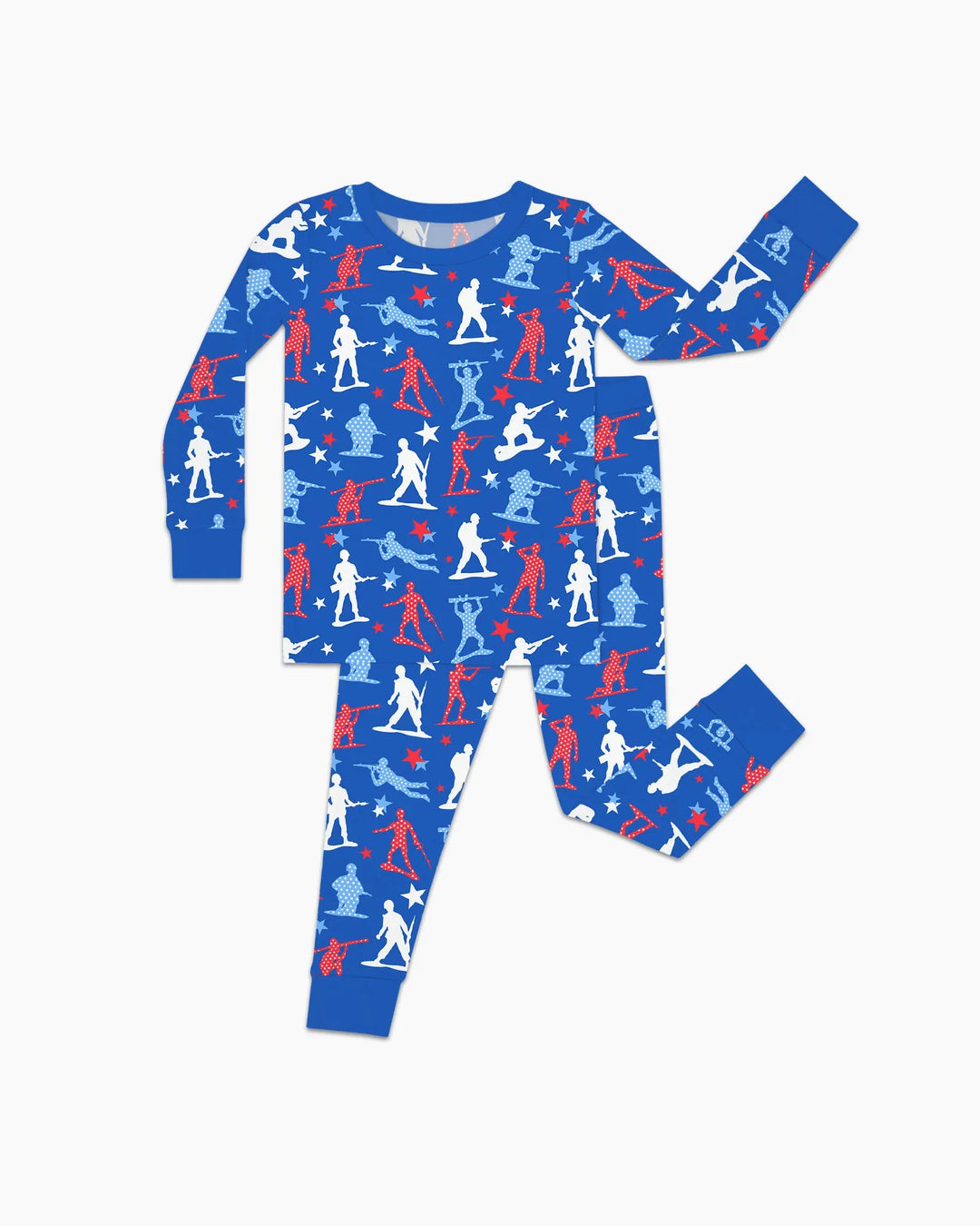 Army Toys 4th of July Bamboo Two Piece Long Sleeve Pajama Set