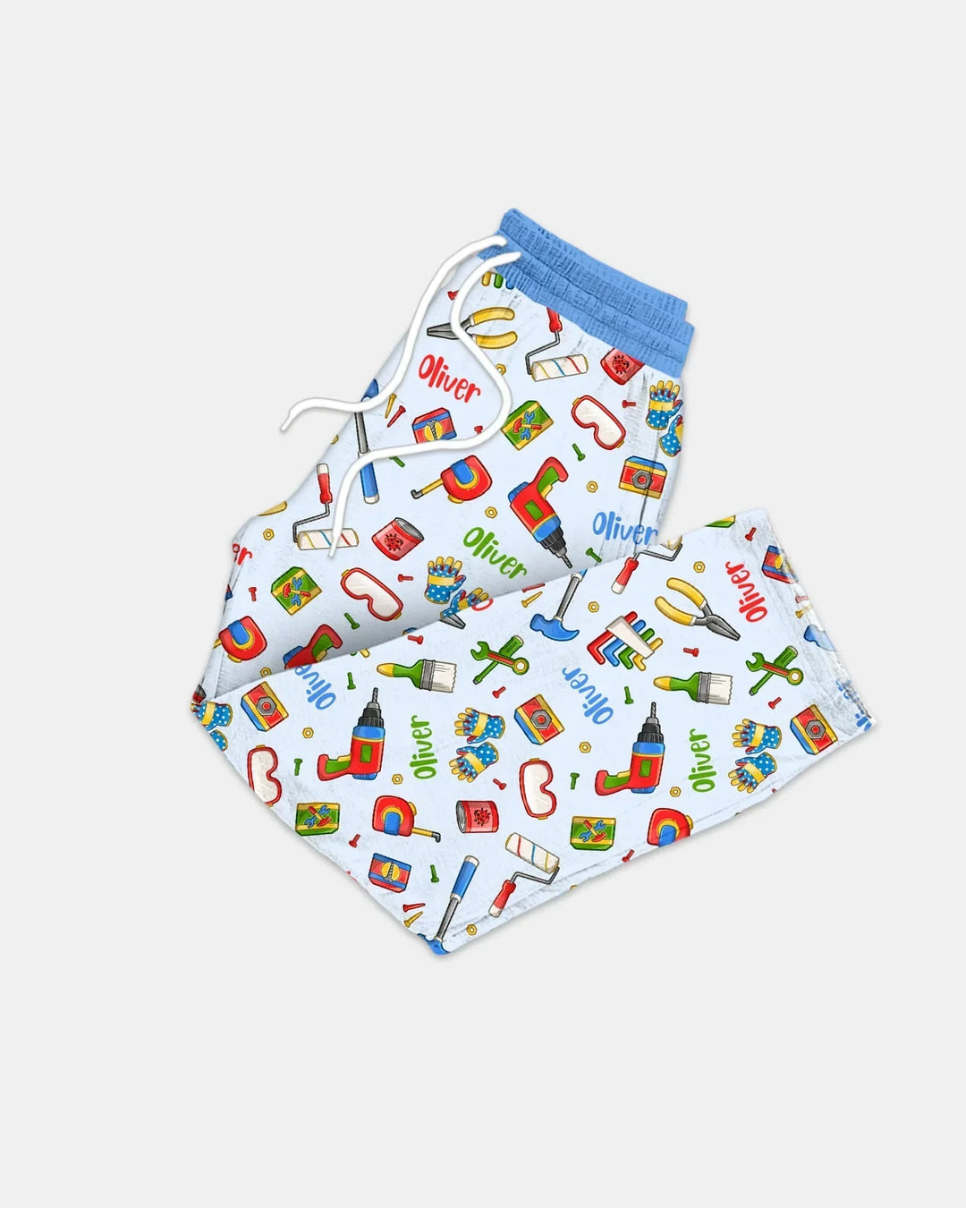 Custom Name Dad & Me Fixer Crew Bamboo Men's Pajama Set