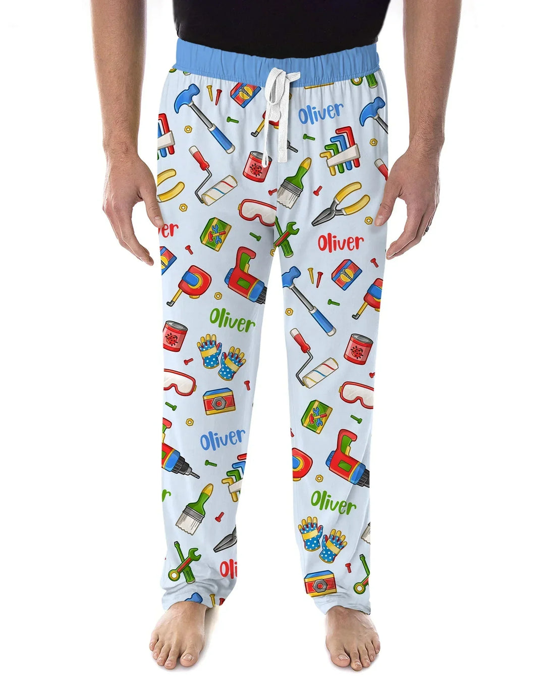 Custom Name Dad & Me Fixer Crew Bamboo Men's Pajama Set