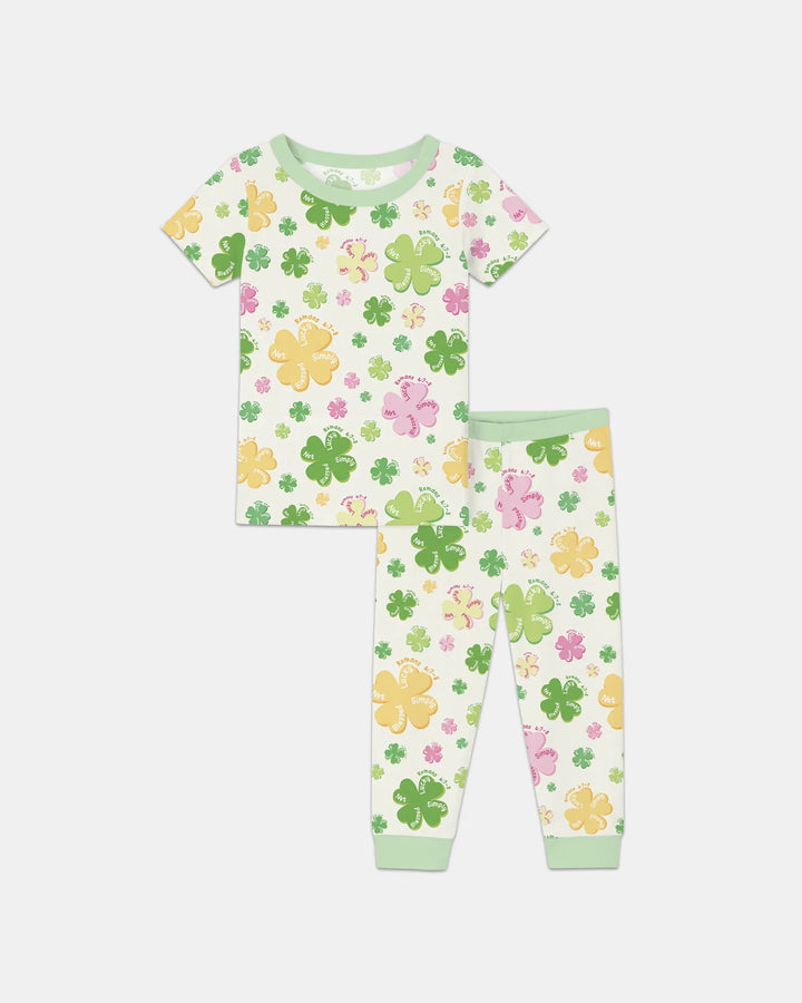 Zweiteiliges, kurzärmliges Pyjama-Set mit Marienkäfern