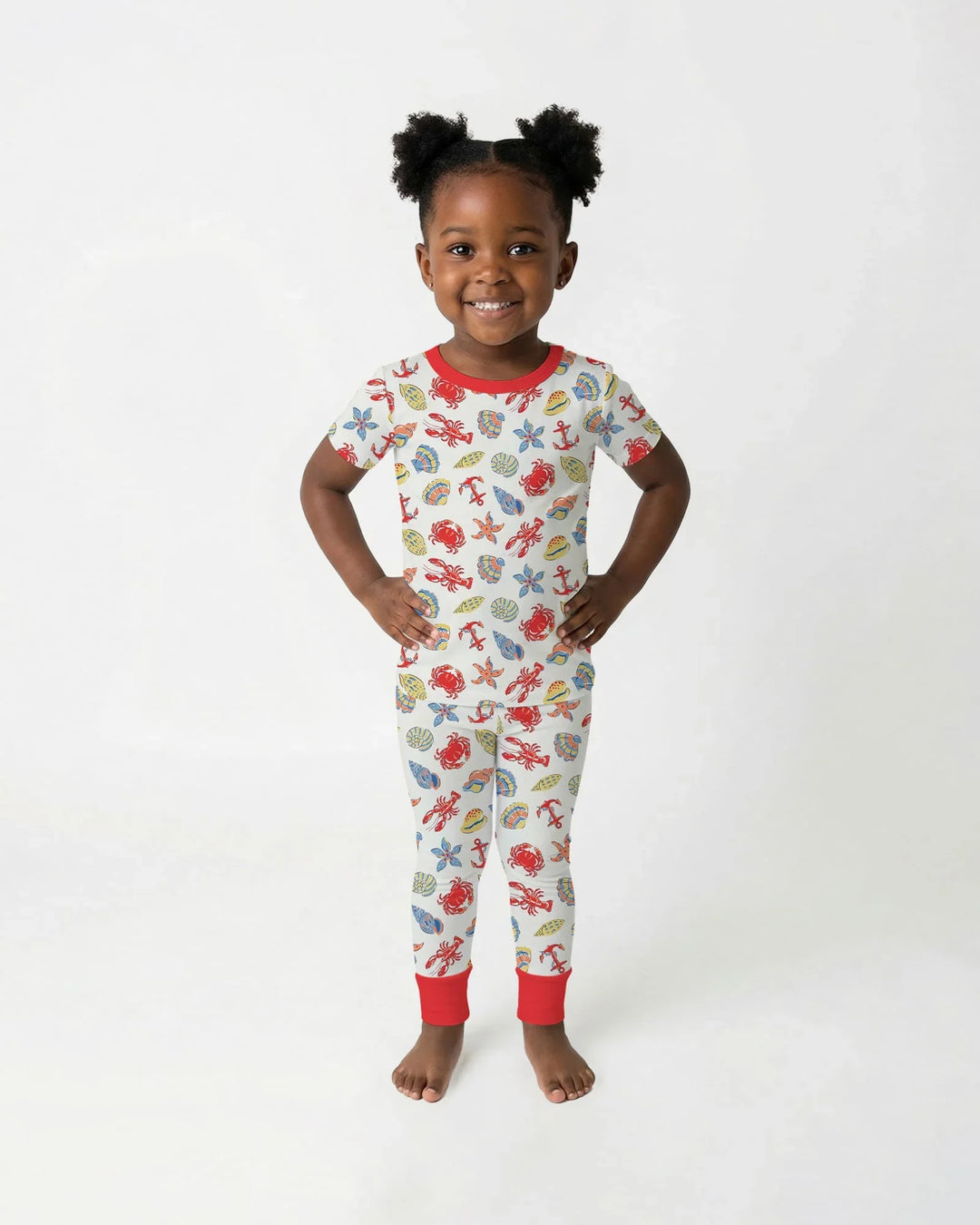 Catch Of The Day Family Matching Bamboo Two Piece Short Sleeve Pajama Set