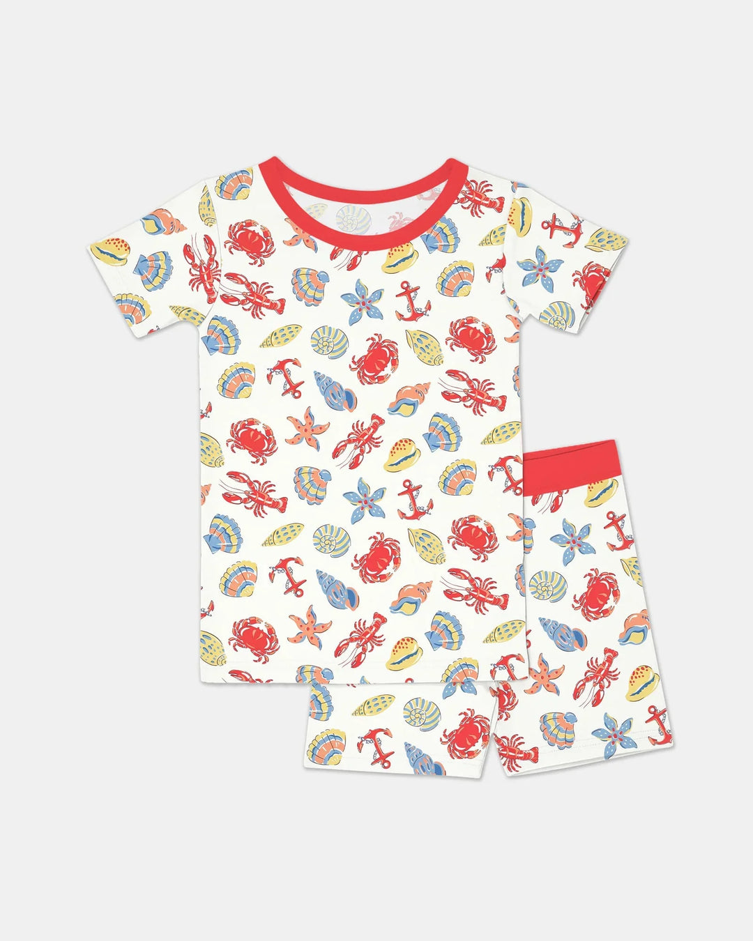 Catch Of The Day Family Matching Bamboo Two Piece Short Sleeve Shorts Pajama Set