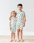 Positive Affirmations Bamboo Two Piece Short Sleeve Shorts Pajama Set