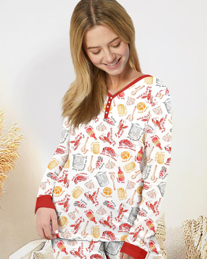 Crawfish Boil Women Pajama Set