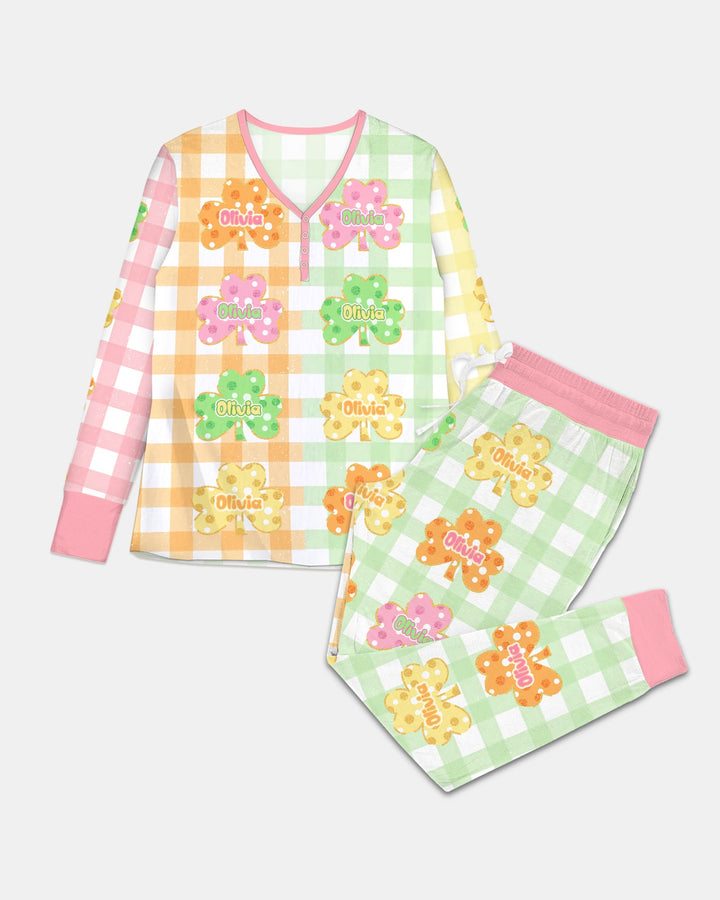 Lucky Shamrock Women Pajama Set