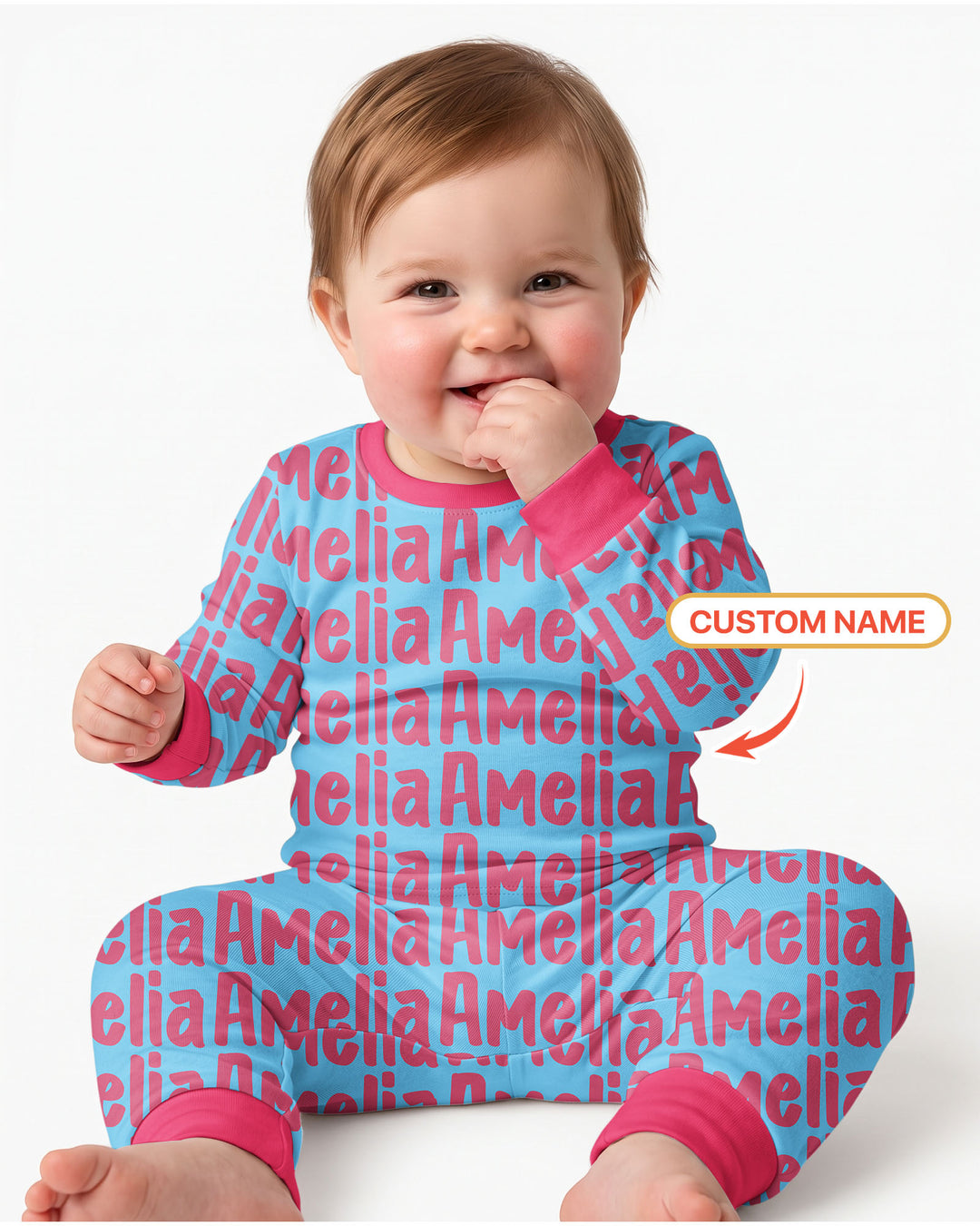 Little Letters Bamboo Two Piece Long Sleeve Pajama Set Bamboo Two Piece Long Sleeve Pajama Set