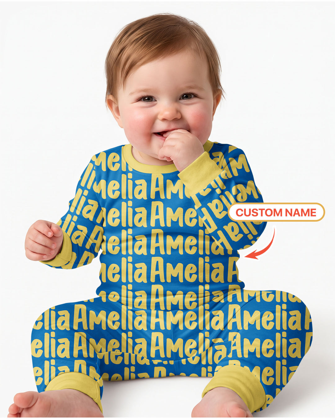Little Letters Bamboo Two Piece Long Sleeve Pajama Set Bamboo Two Piece Long Sleeve Pajama Set
