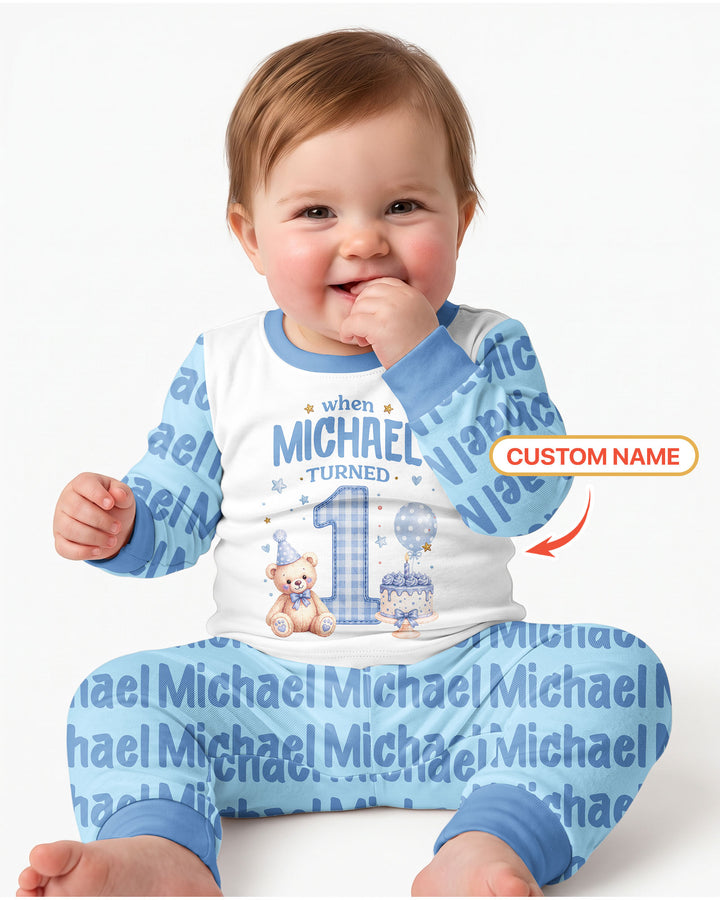 When Baby Turn New Age Two Piece Long Sleeve Pajama Set Bamboo Two Piece Long Sleeve Pajama Set