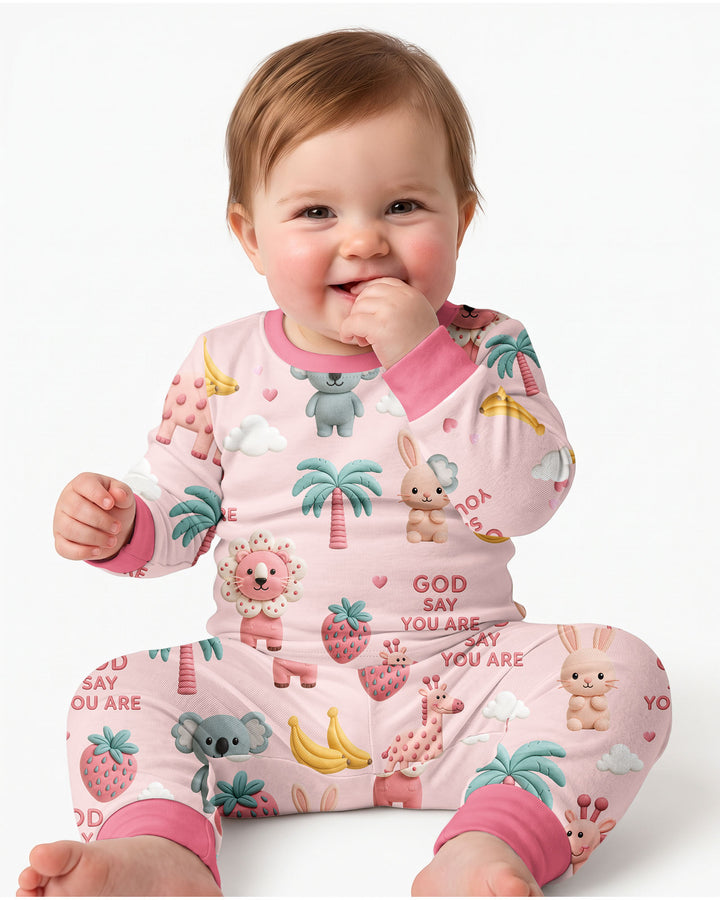 Little Blessings Bamboo Two Piece Long Sleeve Pajama Set