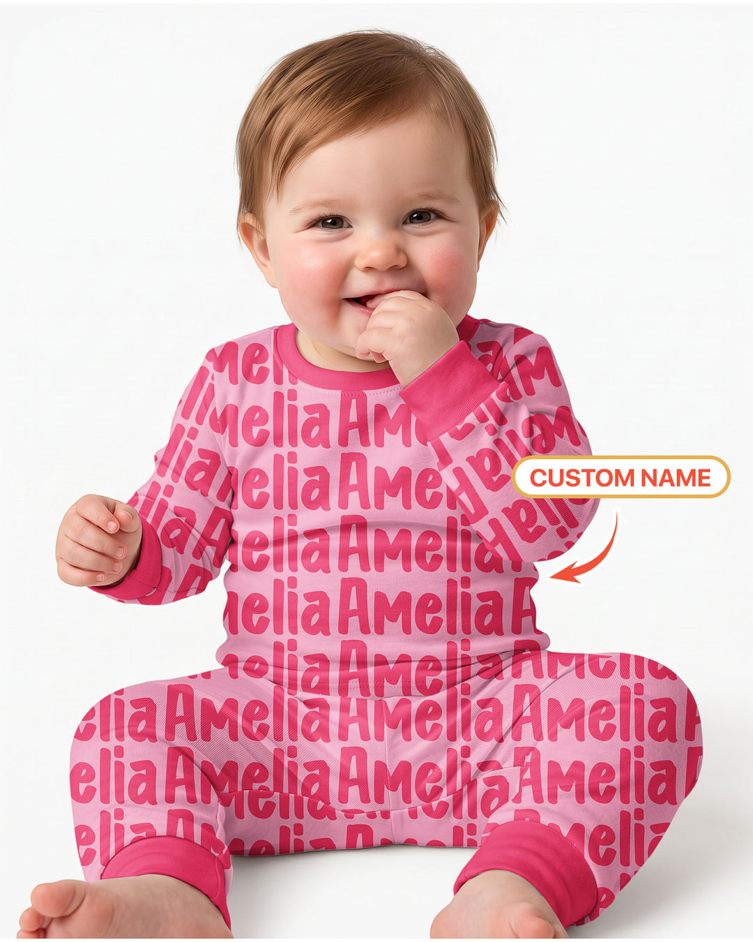 Little Letters Bamboo Two Piece Long Sleeve Pajama Set Bamboo Two Piece Long Sleeve Pajama Set