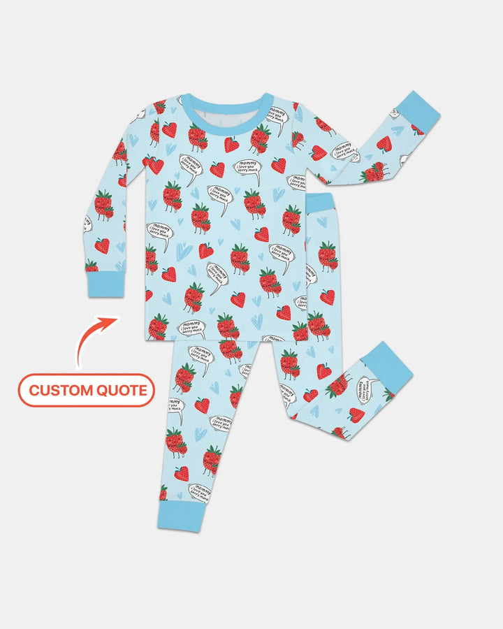 I love you berry much Two Piece Long Sleeve Pajama Set