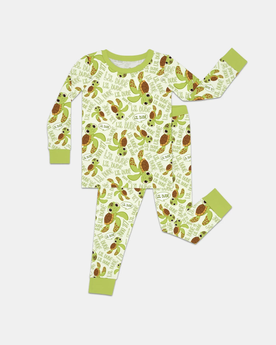 Father and Son Turtle Bamboo Two Piece Long Sleeve Pajama Set