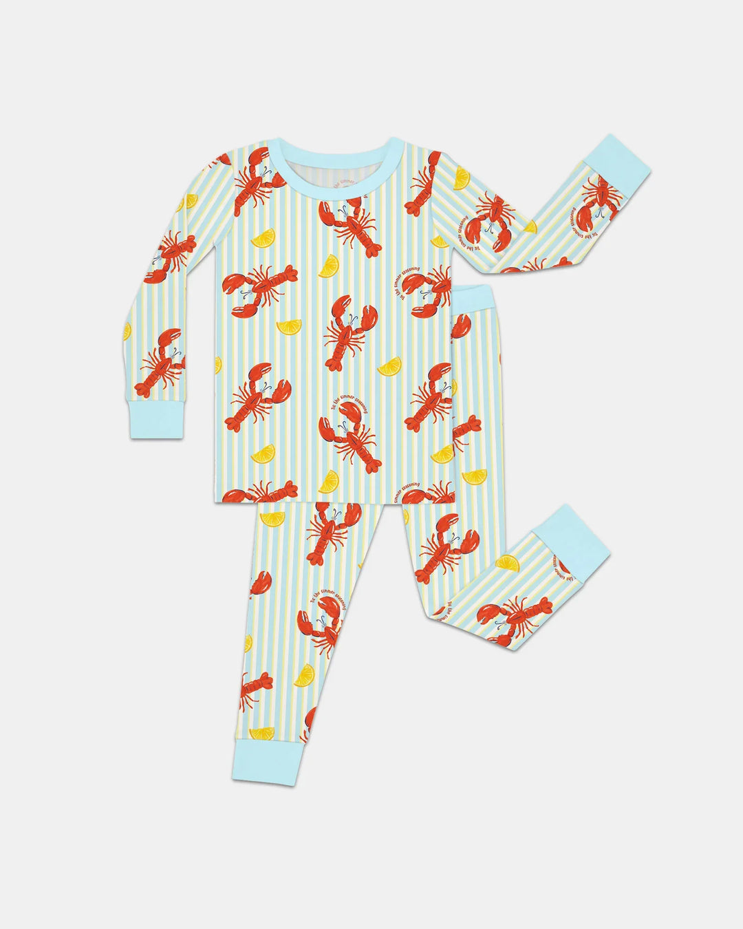 Crawfish Pinch Bamboo Two Piece Long Sleeve Pajama Set