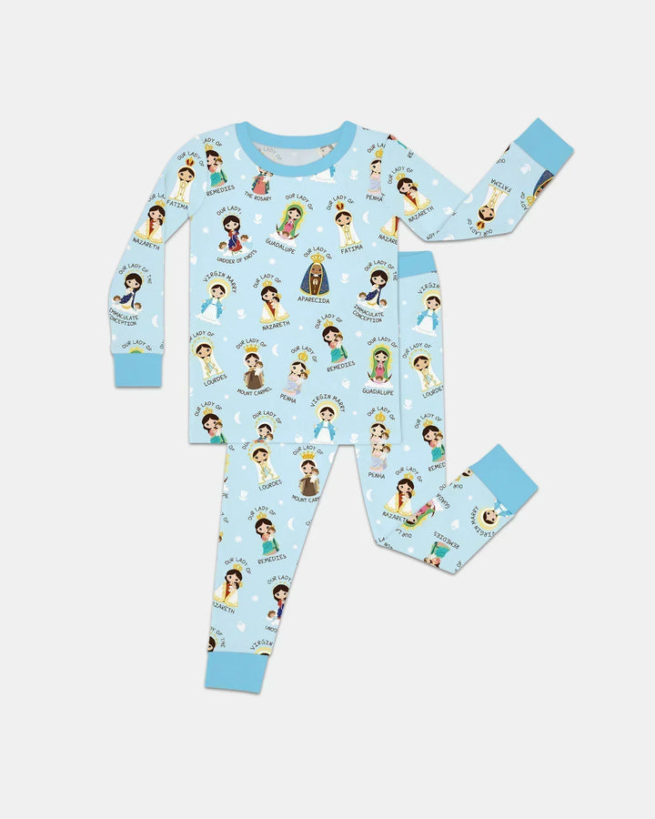 Little Marian Blessings Two Piece Long Sleeve Pajama Set