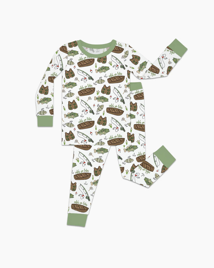 Catch Ya Later Bamboo Two Piece Long Sleeve Pajama Set