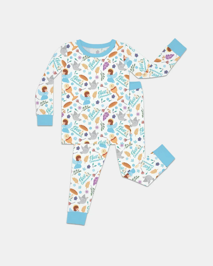 First Communion Two Piece Long Sleeve Pajama Set