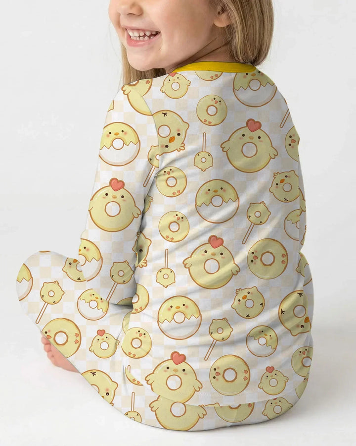 Easter Donuts Two Piece Long Sleeve Pajama Set