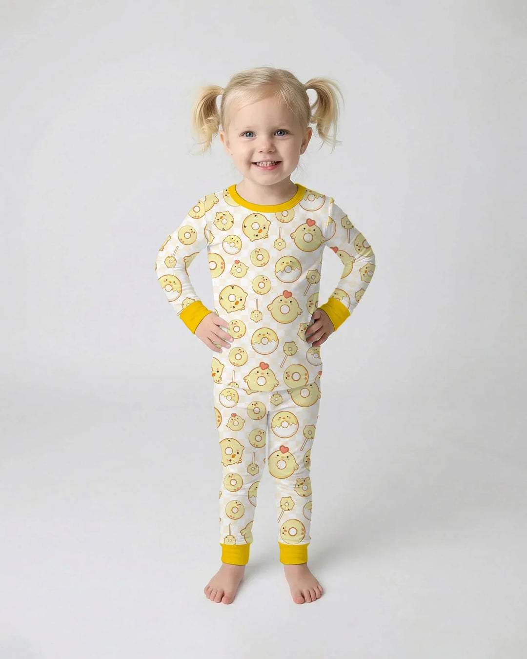 Easter Donuts Two Piece Long Sleeve Pajama Set