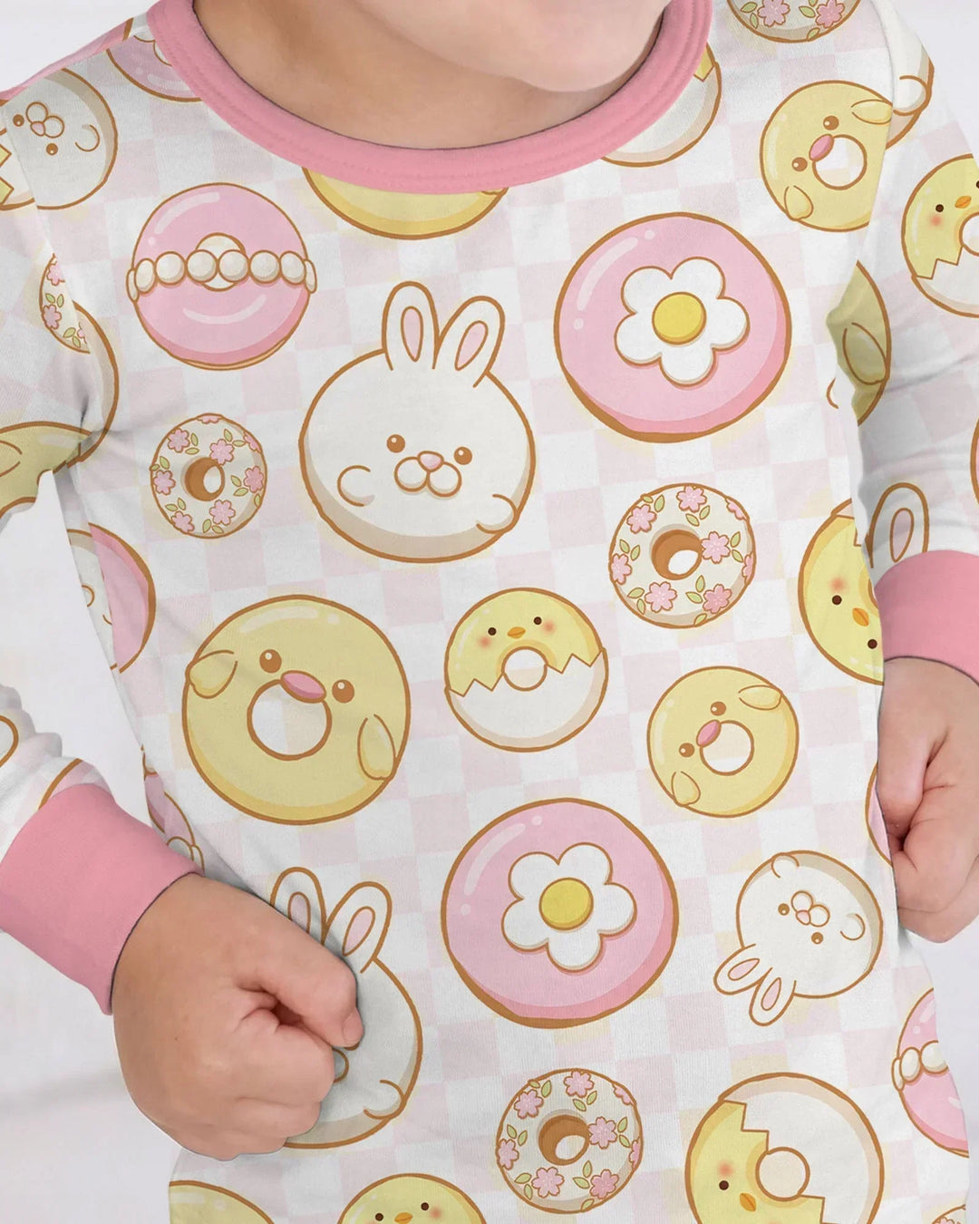 Easter Donuts Two Piece Long Sleeve Pajama Set