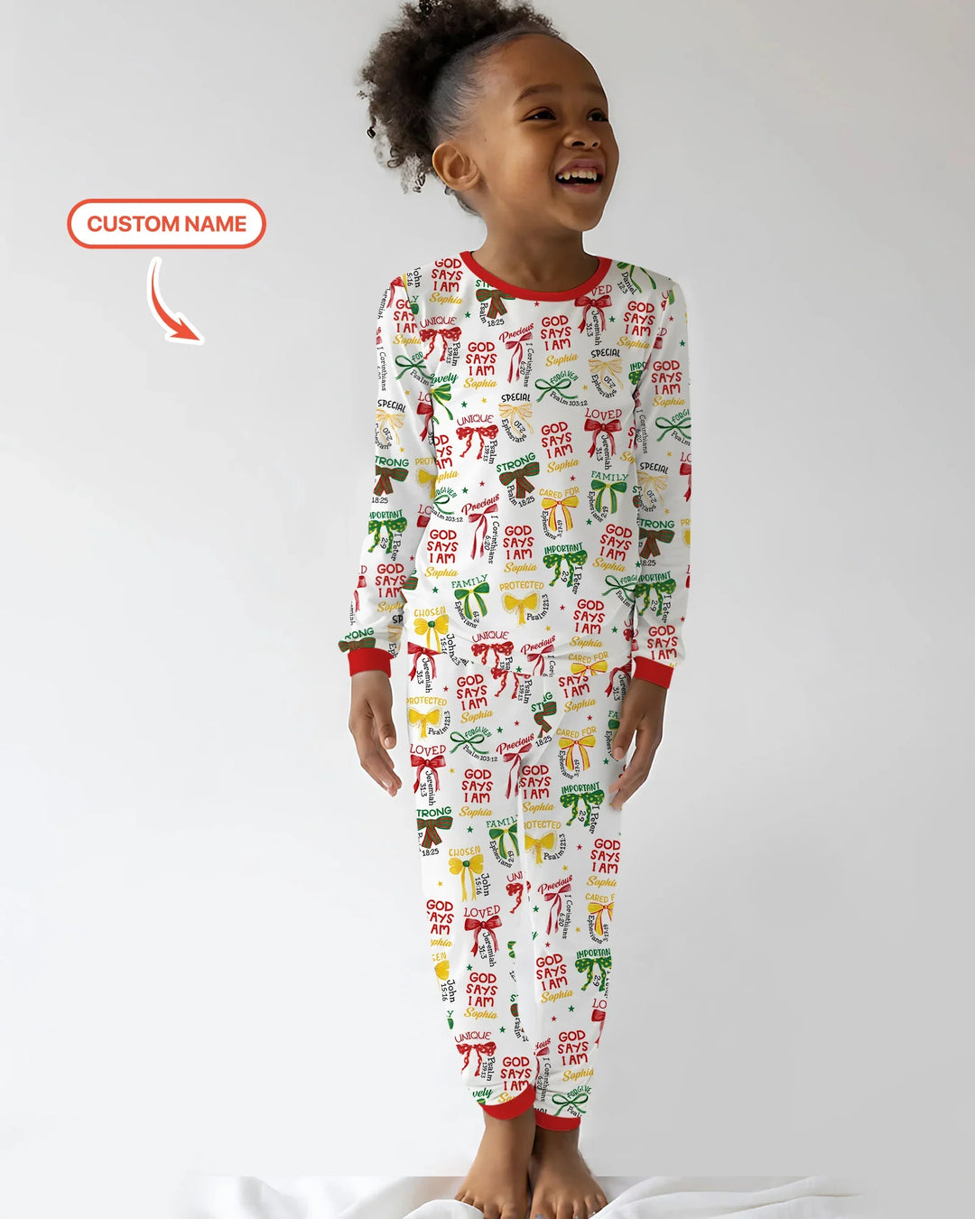 Juneteenth God Says I AM Bamboo Two Piece Long Sleeve Pajama Set