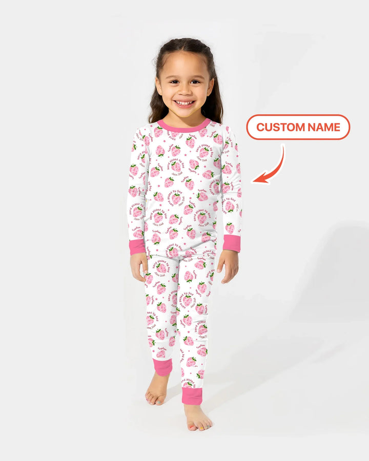 Hand Picked By God Custom Name Bamboo Two Piece Long Sleeve Pajama Set