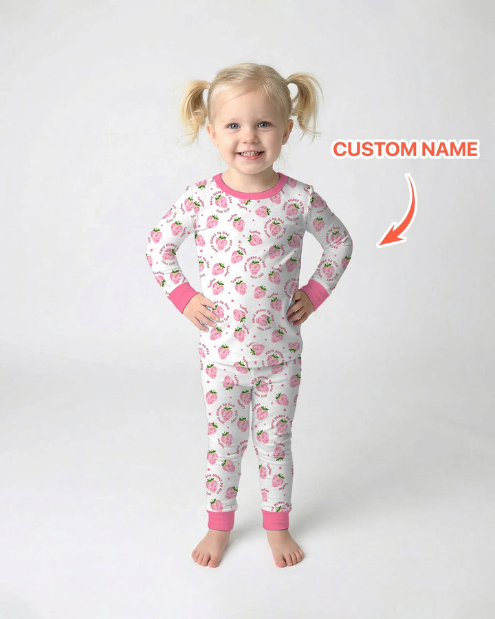 Hand Picked By God Custom Name Bamboo Two Piece Long Sleeve Pajama Set