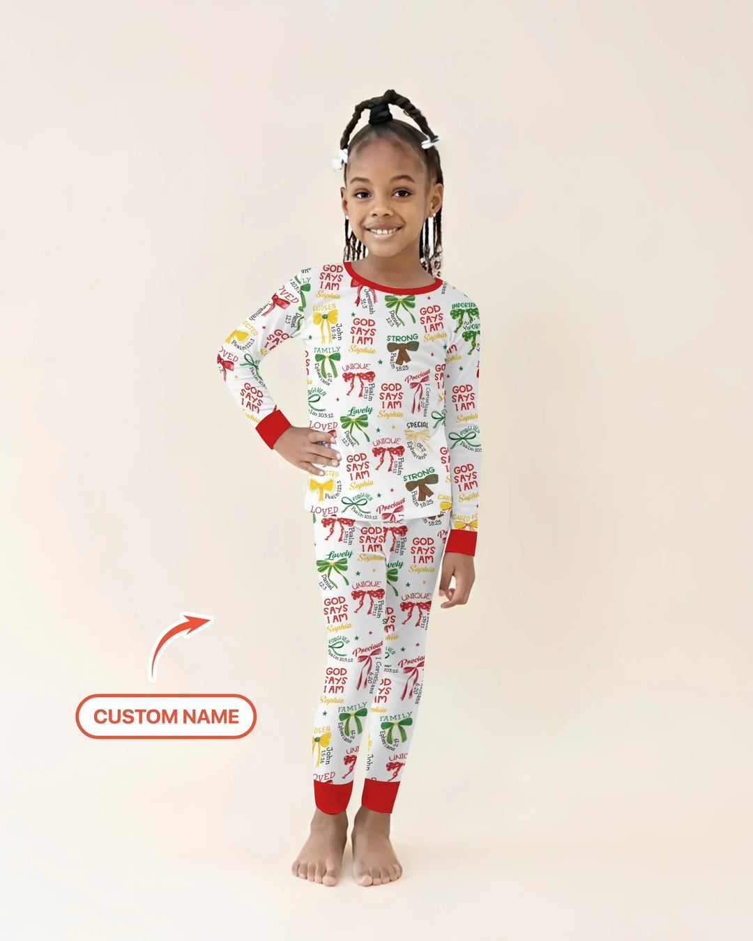 Juneteenth God Says I AM Bamboo Two Piece Long Sleeve Pajama Set